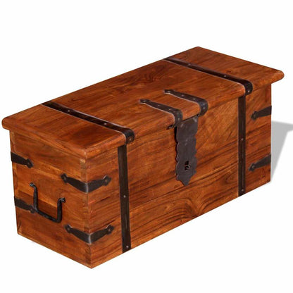 Two Piece Storage Chest Set Solid Wood