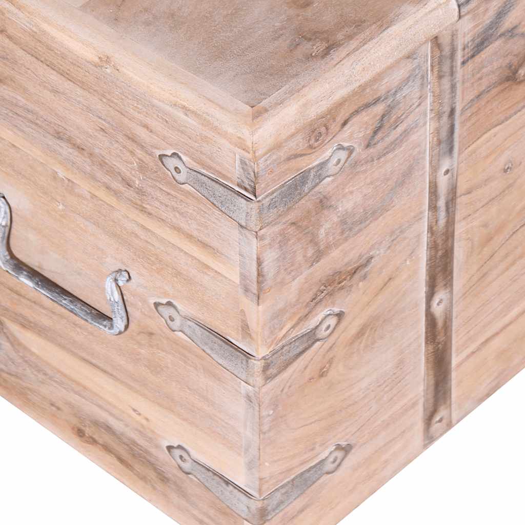244054 vidaXL Two Piece Storage Chest Set Acacia Wood