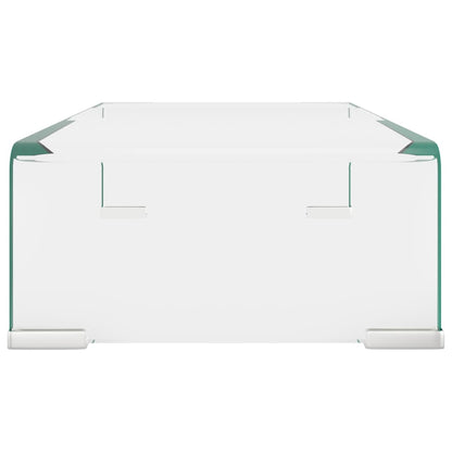 TV Stand/Monitor Riser Glass Clear 40x25x11 cm