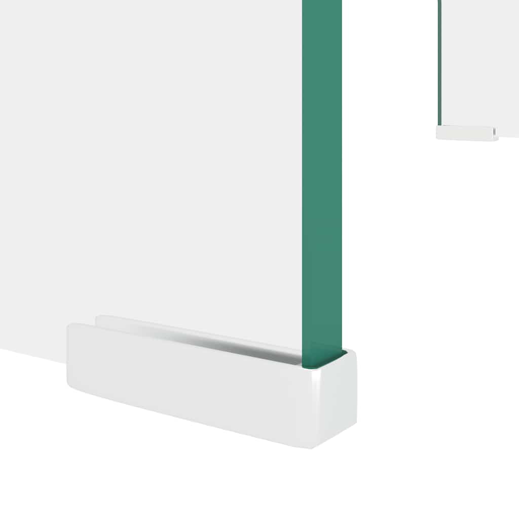 244127 vidaXL TV Stand/Monitor Riser Glass Clear 60x25x11 cm