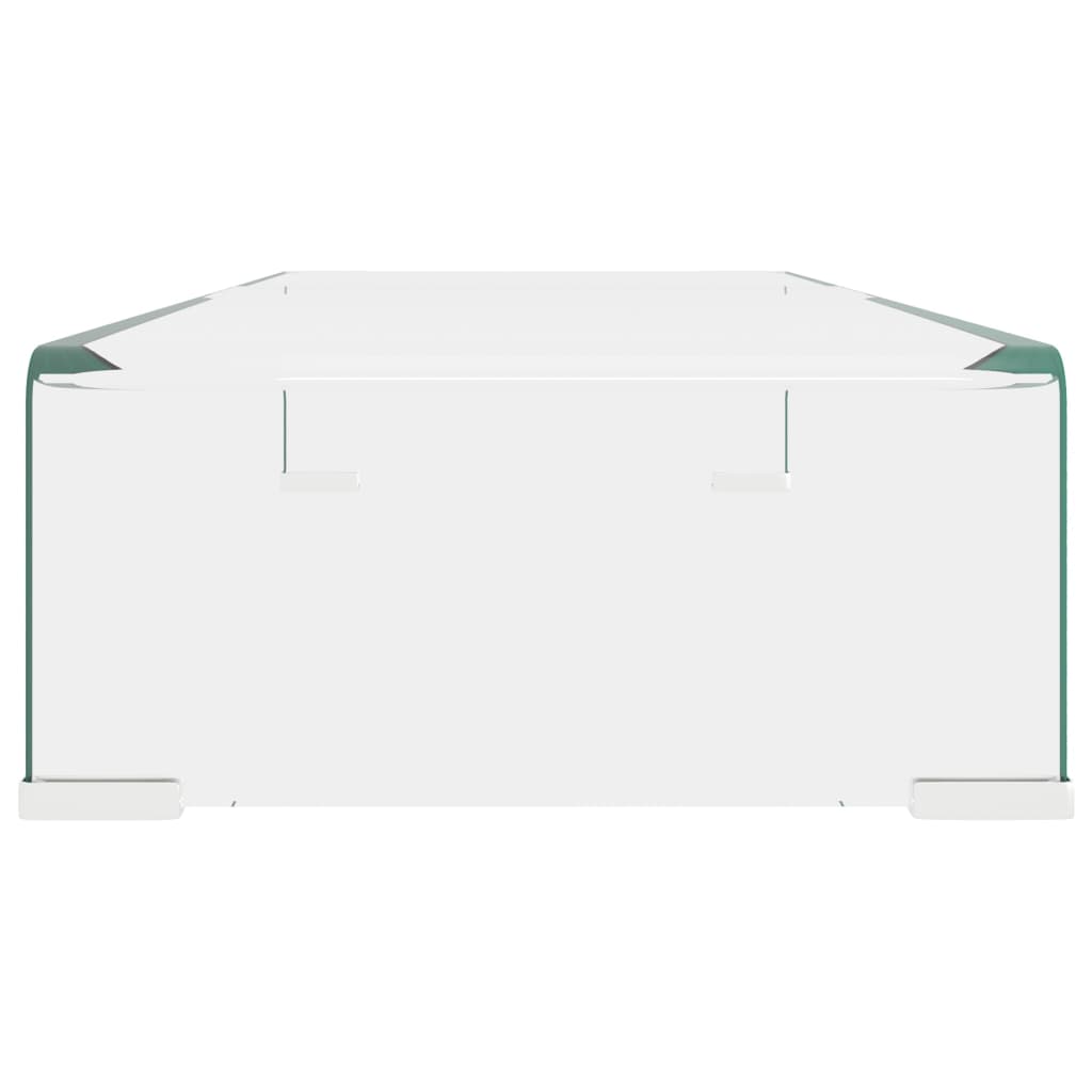 TV Stand/Monitor Riser Glass Clear 70x30x13 cm