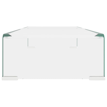 TV Stand/Monitor Riser Glass Clear 70x30x13 cm