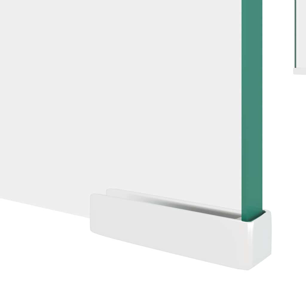 244129 vidaXL TV Stand/Monitor Riser Glass Clear 80x30x13 cm