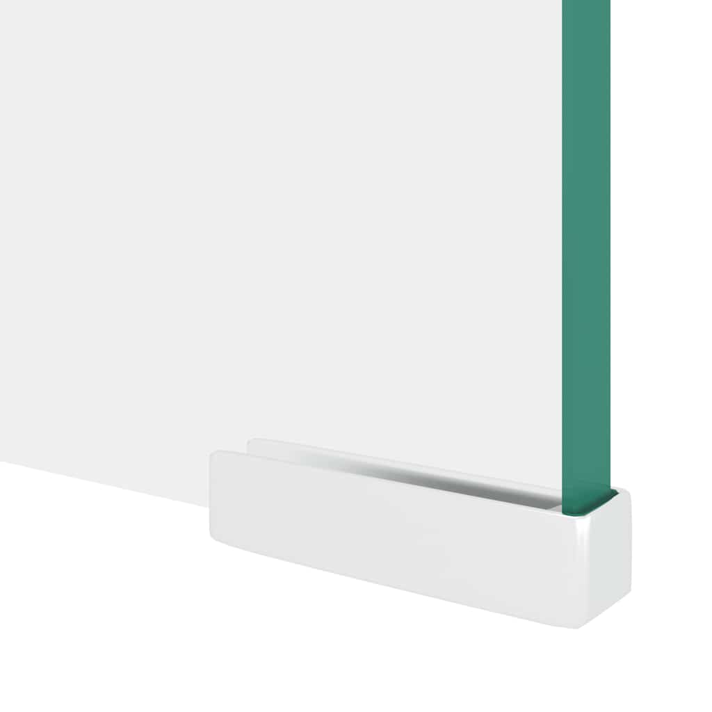 244130 vidaXL TV Stand/Monitor Riser Glass Clear 90x30x13 cm