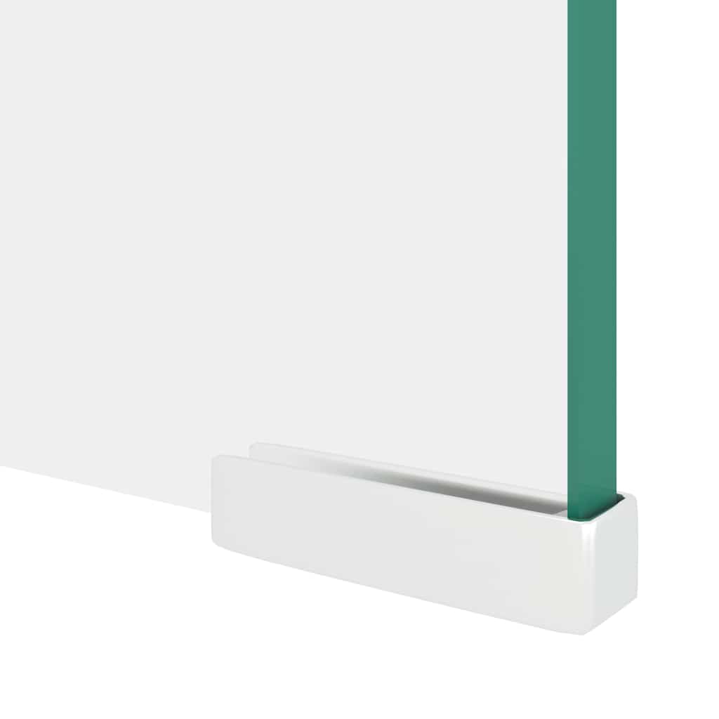244131 vidaXL TV Stand/Monitor Riser Glass Clear 100x30x13 cm
