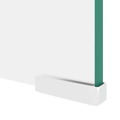 244133 vidaXL TV Stand/Monitor Riser Glass Clear 120x30x13 cm