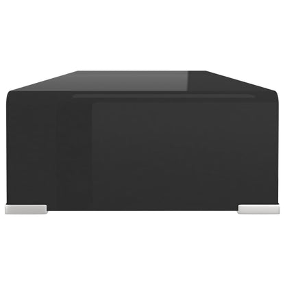 TV Stand | Black | Tempered Glass | Medium | Modern | TV Stand
