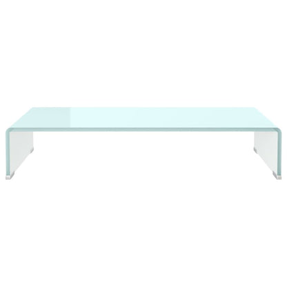 TV Stand/Monitor Riser Glass Green 70x30x13 cm