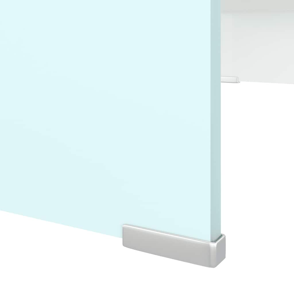 TV Stand/Monitor Riser Glass Green 70x30x13 cm