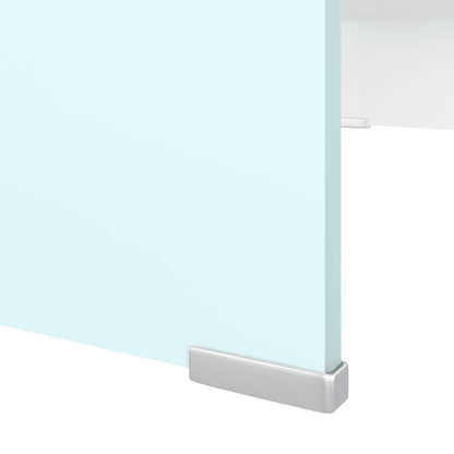 TV Stand/Monitor Riser Glass Green 70x30x13 cm