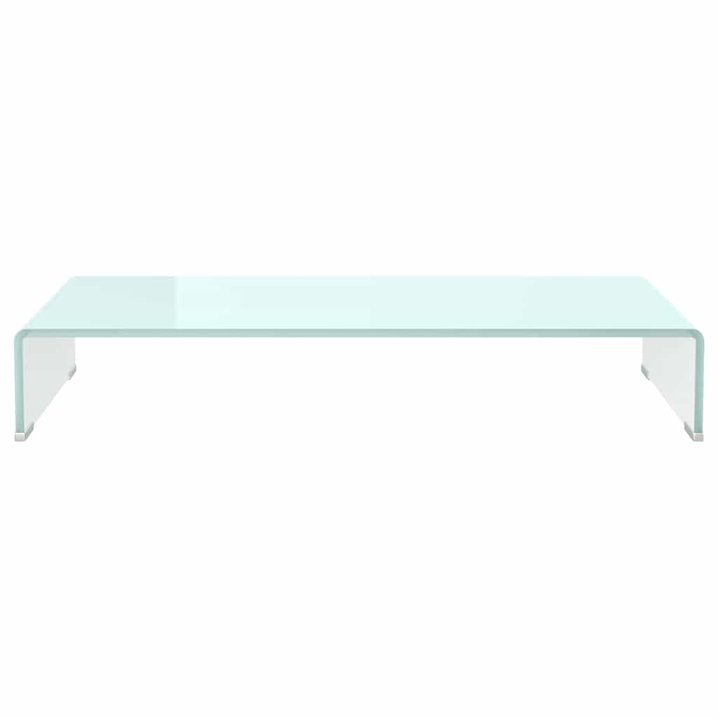 TV Stand/Monitor Riser Glass Green 80x30x13 cm
