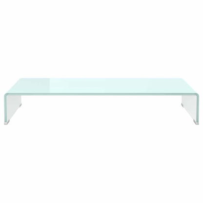 TV Stand/Monitor Riser Glass Green 80x30x13 cm