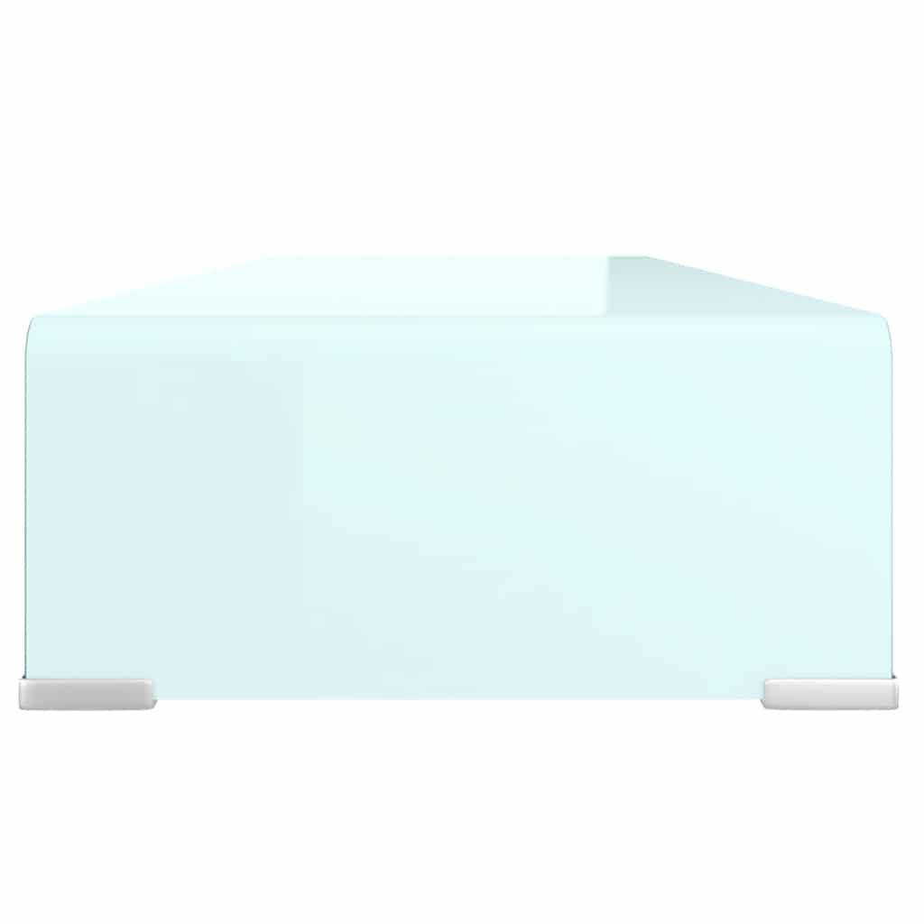 TV Stand/Monitor Riser Glass Green 80x30x13 cm