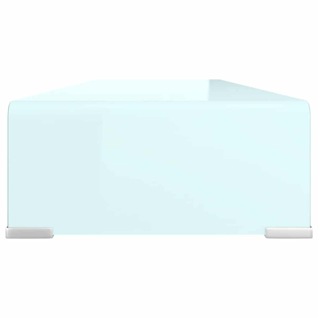 TV Stand/Monitor Riser Glass Green 90x30x13 cm