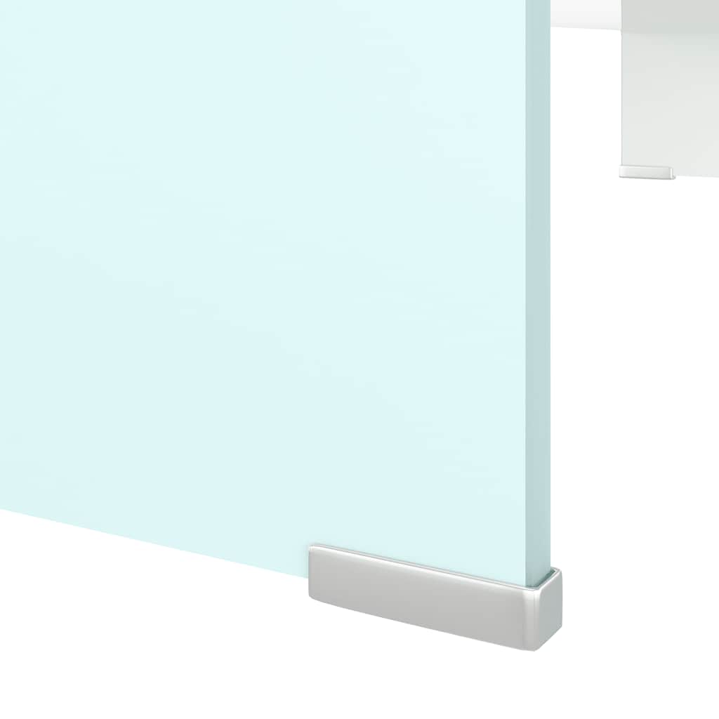 TV Stand/Monitor Riser Glass Green 90x30x13 cm