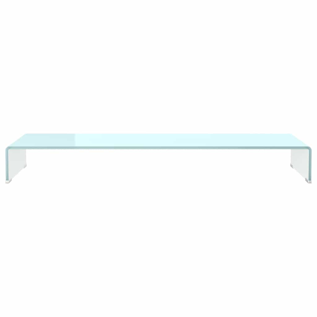 TV Stand/Monitor Riser Glass Green 110x30x13 cm