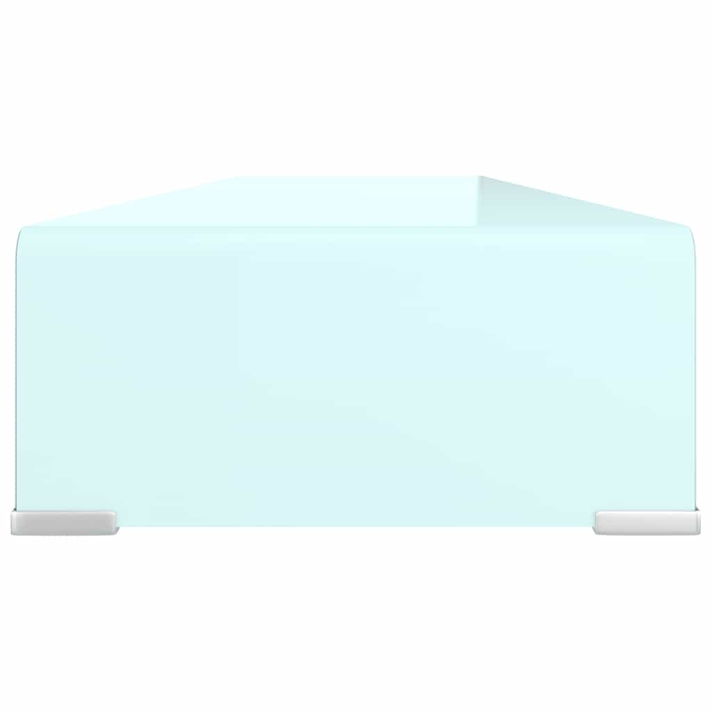 TV Stand/Monitor Riser Glass Green 110x30x13 cm