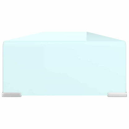 TV Stand/Monitor Riser Glass Green 110x30x13 cm