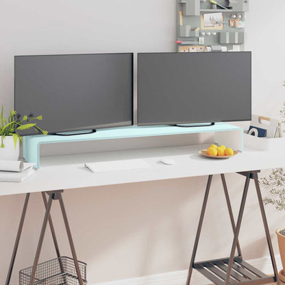 TV Stand/Monitor Riser Glass Green 110x30x13 cm