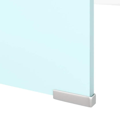 TV Stand/Monitor Riser Glass Green 120x30x13 cm