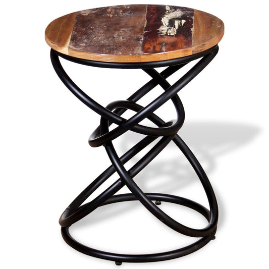 End Table | Multicolour | Solid reclaimed wood top | Medium | Durable