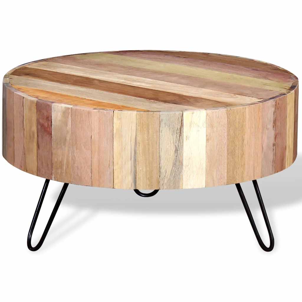 244237 vidaXL Coffee Table Solid Reclaimed Wood
