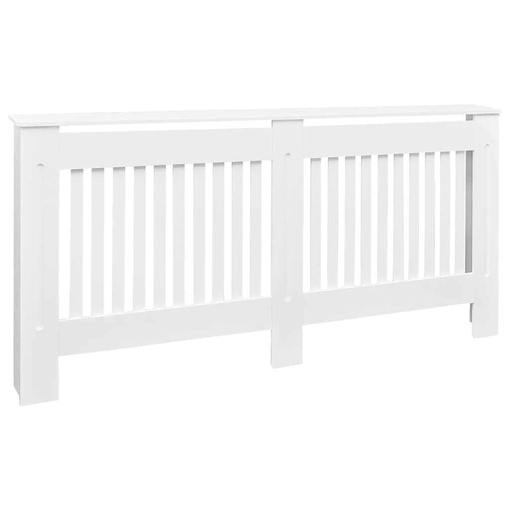 Radiator Cover White 172 cm Engineered Wood