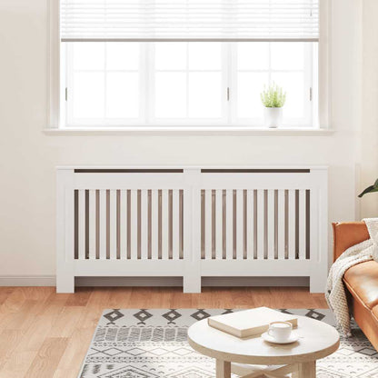 Radiator Cover White 172 cm Engineered Wood