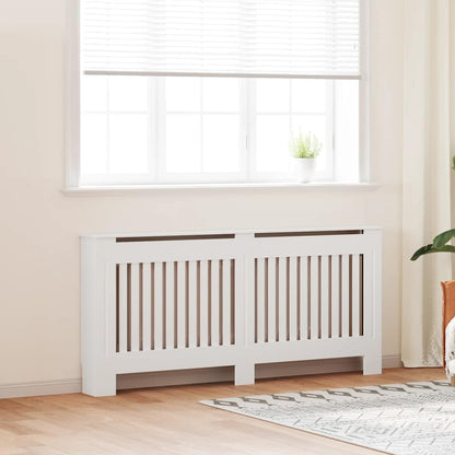 Radiator Cover White 172 cm Engineered Wood