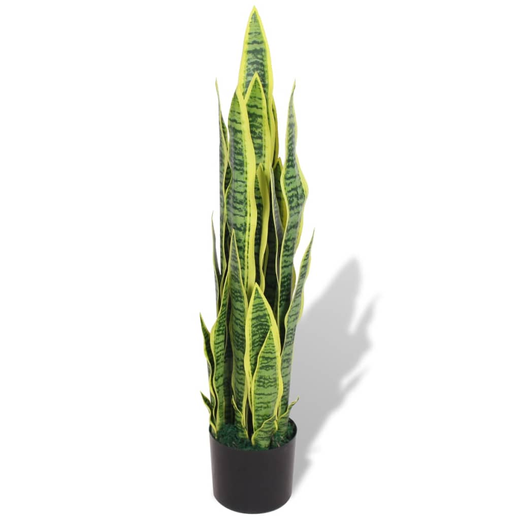 Lifelike Artificial Sansevieria Plant with Pot 90 cm Green, perfect for enhancing home or office décor without maintenance.
