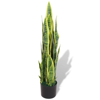 Lifelike Artificial Sansevieria Plant with Pot 90 cm Green, perfect for enhancing home or office décor without maintenance.