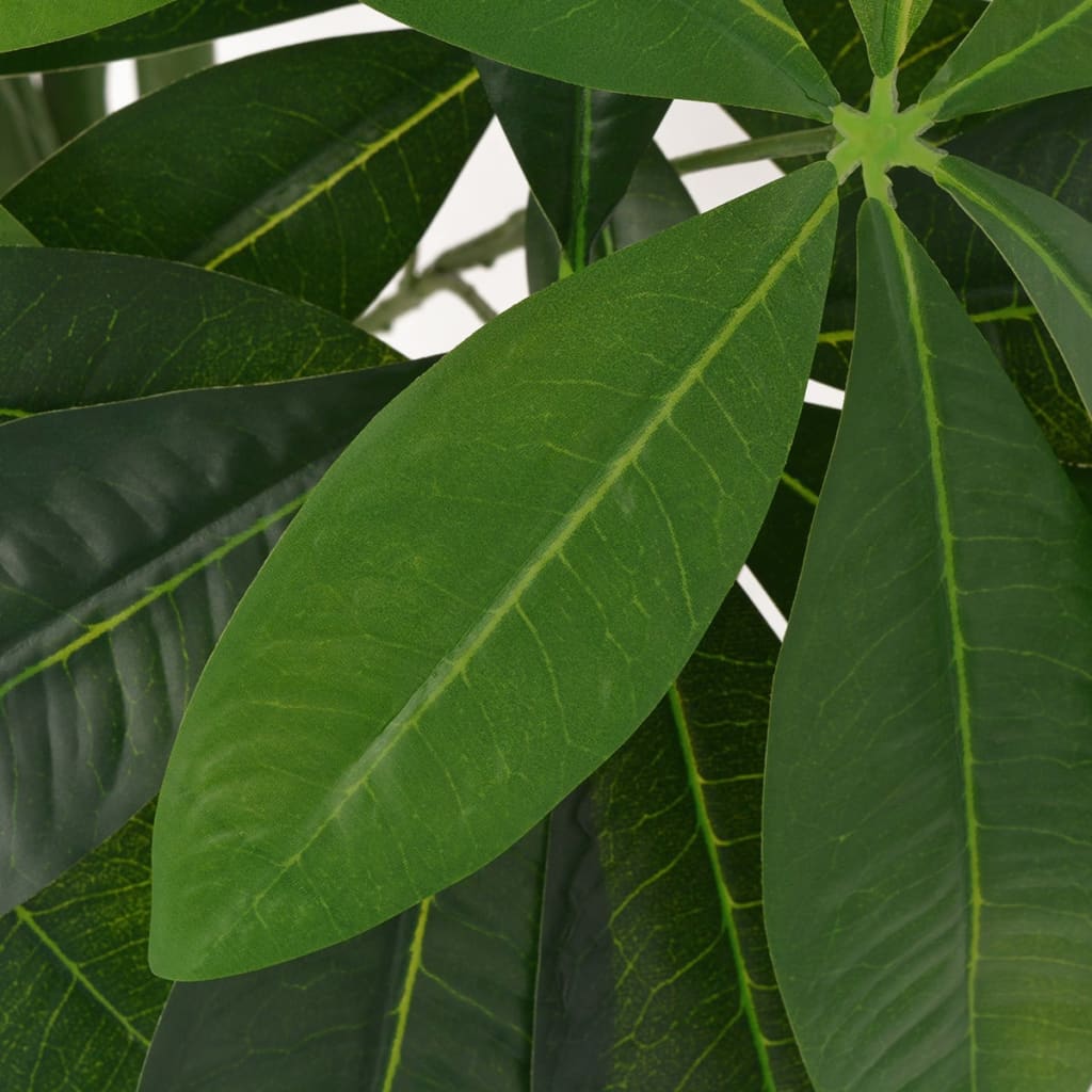 Artificial Fortune Tree Plant with Pot 85 cm Green, realistic indoor plant with 175 detailed leaves, ideal for home or office decor.