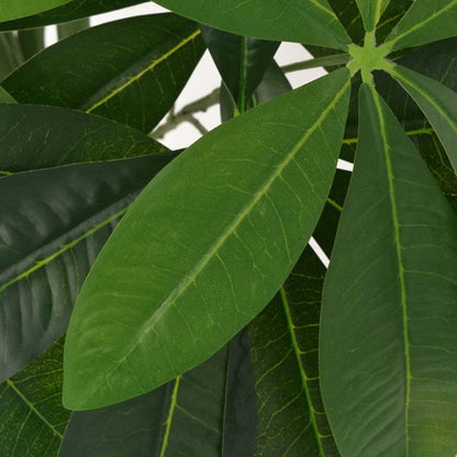 Artificial Fortune Tree Plant with Pot 85 cm Green, realistic indoor plant with 175 detailed leaves, ideal for home or office decor.