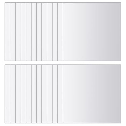24 pcs Mirror Tiles Square Glass