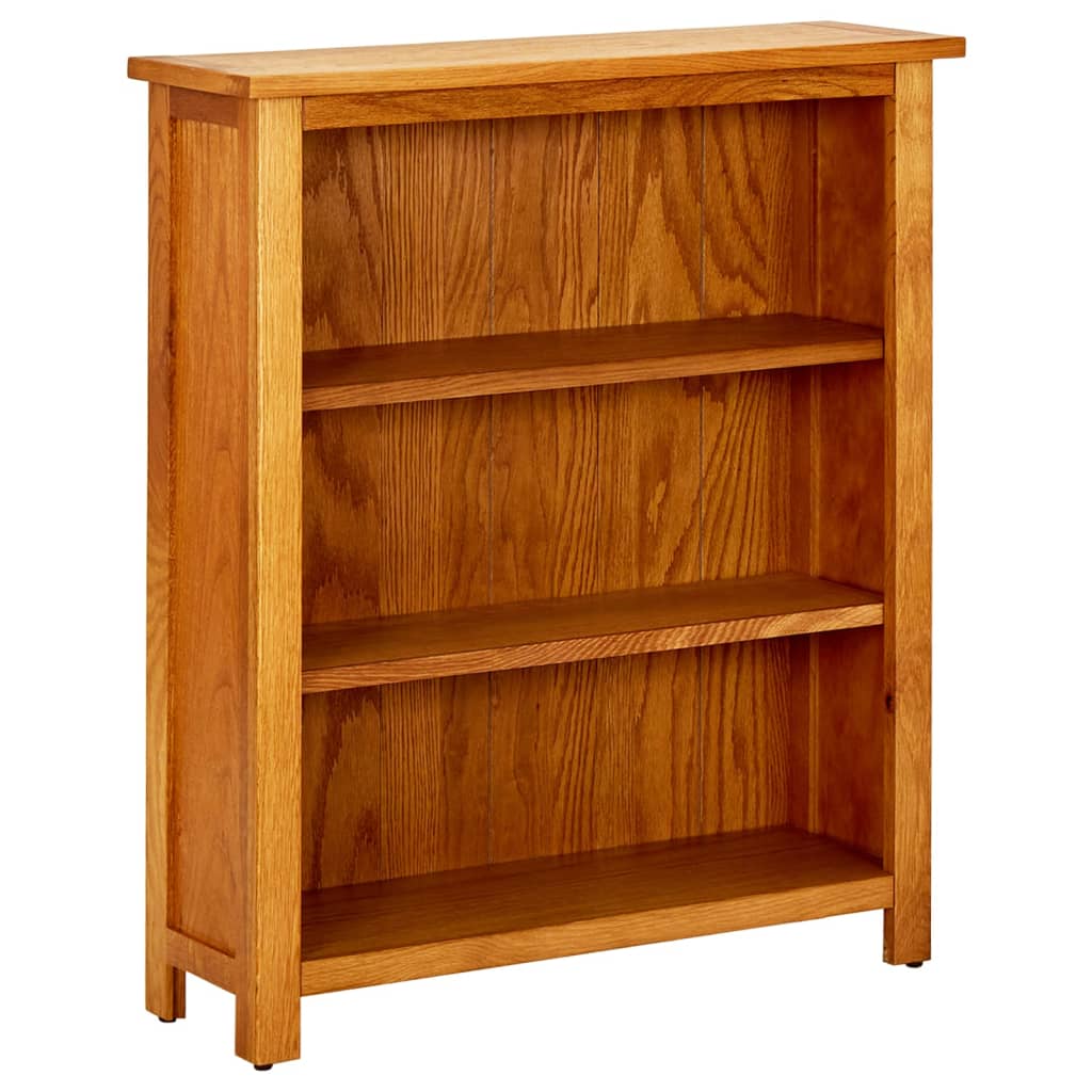 Bookcase | Brown | Solid Oak Wood | 70x22.5x82 cm | Bookcase
