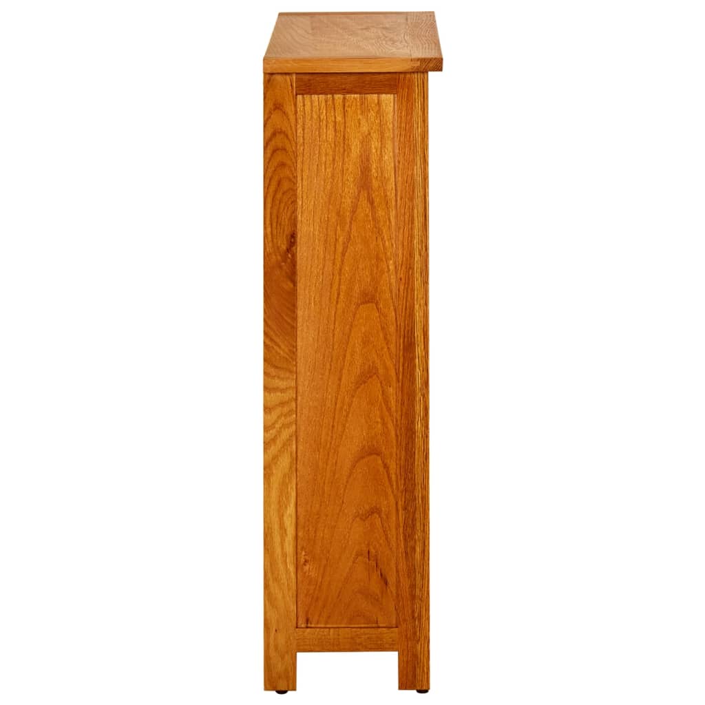 Bookcase | Brown | Solid Oak Wood | 70x22.5x82 cm | Bookcase