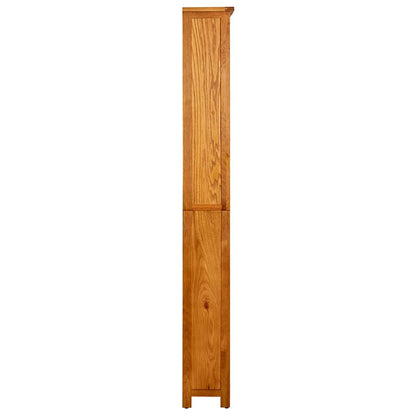 244470 vidaXL 6-Tier Bookcase 80x22,5x180 cm Solid Oak Wood