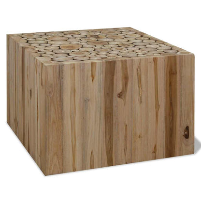 244555 vidaXL Coffee Table Genuine Teak 50x50x35 cm