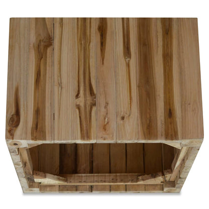 244555 vidaXL Coffee Table Genuine Teak 50x50x35 cm
