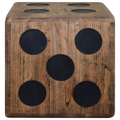 244559 vidaXL Storage Box Mindi Wood 40x40x40 cm Dice Design