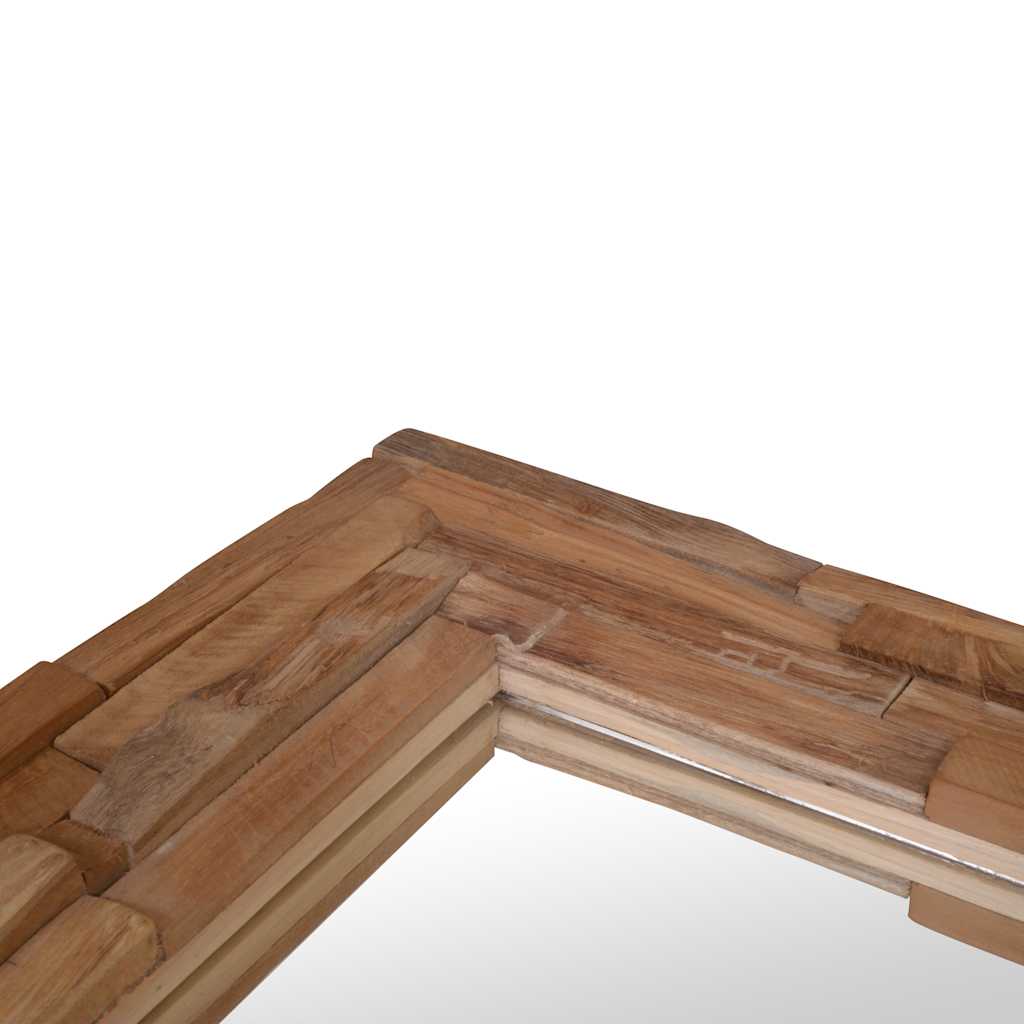 244563 vidaXL Decorative Mirror Teak 90x60 cm Rectangular