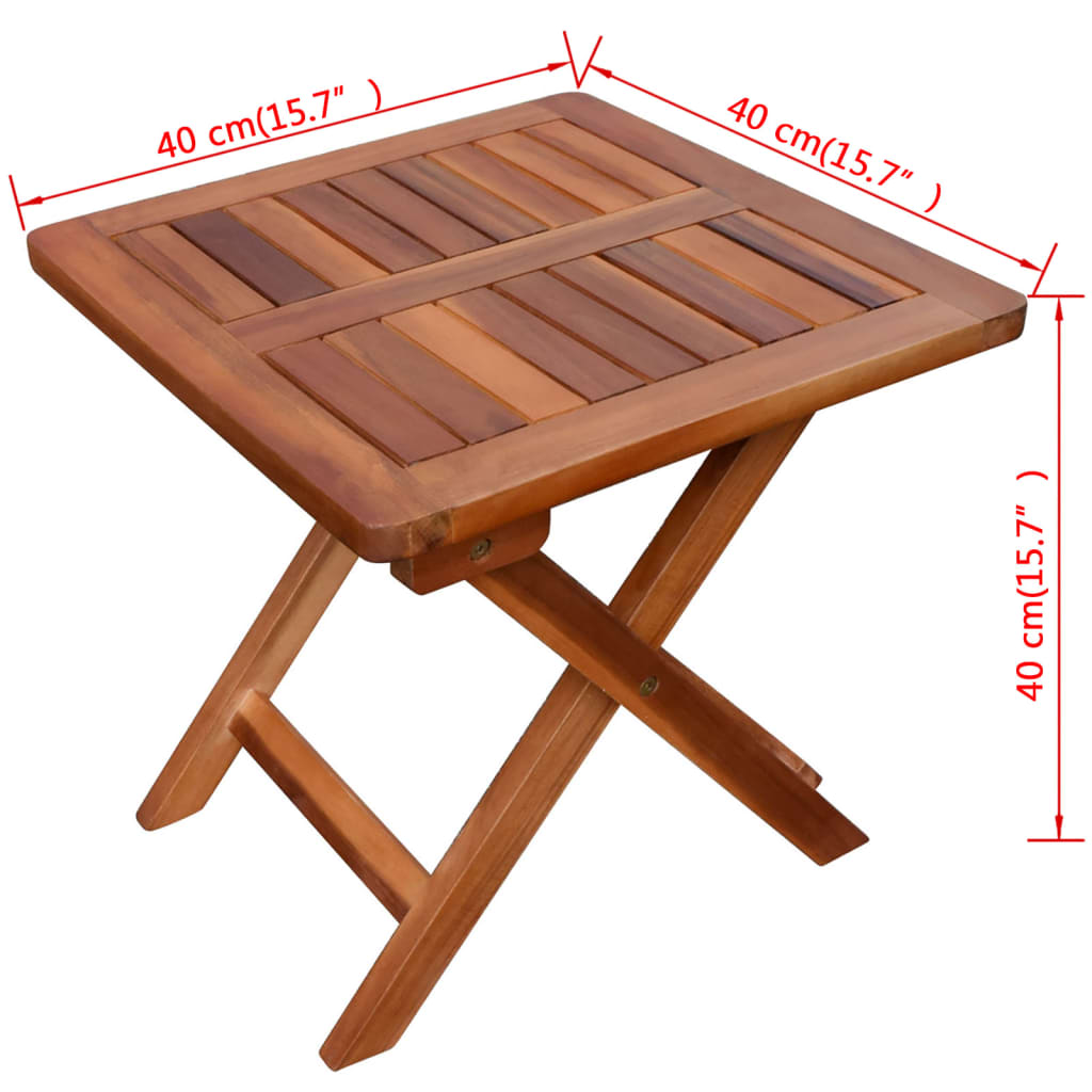 Sun Lounger And Table | Brown | Solid acacia wood | Standard
