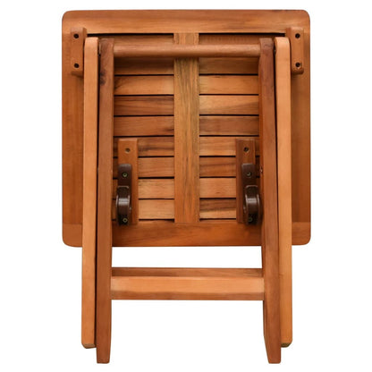 Sun Lounger And Table | Brown | Solid acacia wood | Standard