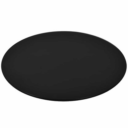 Table Top | Black | Tempered Glass | 300 mm diameter | Scratch-resistant