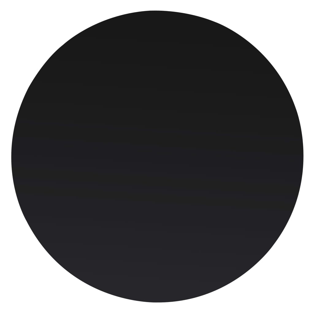 Table Top | Black | Tempered Glass | 800 mm | Table Top | Round | Modern