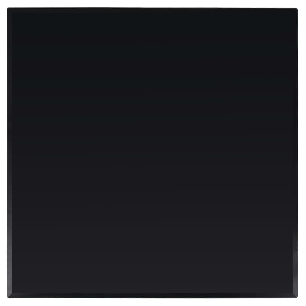 Table Top | Black | Tempered glass | 800 x 800 mm