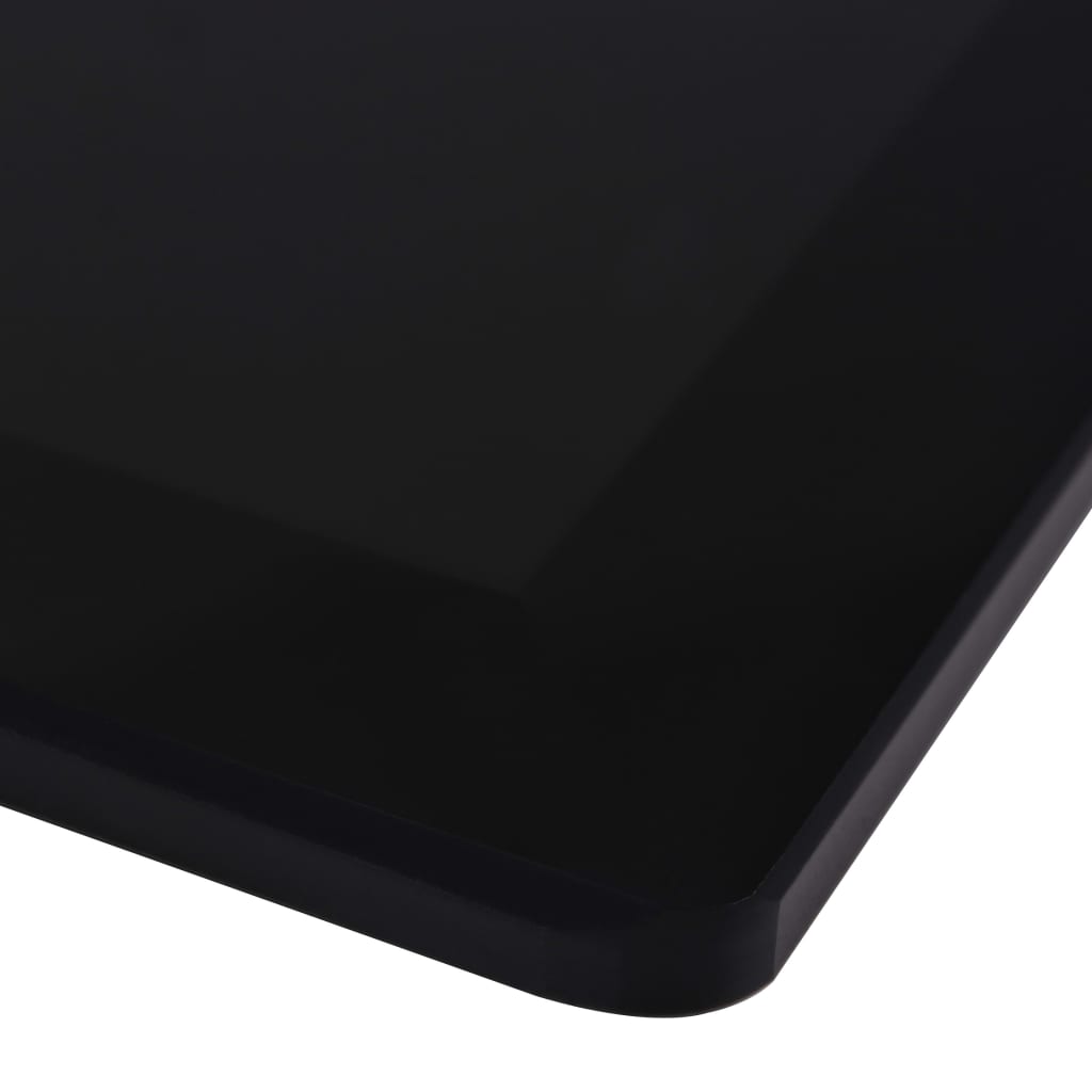 Table Top | Black | Tempered glass | 800 x 800 mm