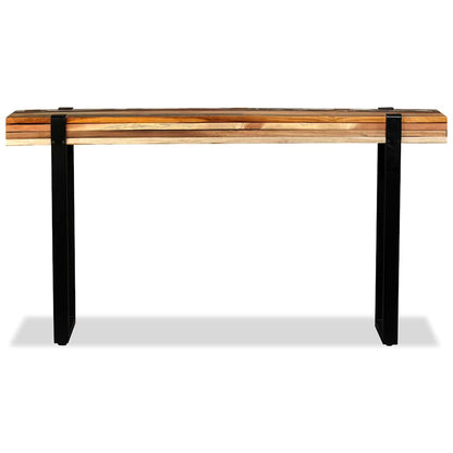 Console Table Solid Reclaimed Wood Adjustable