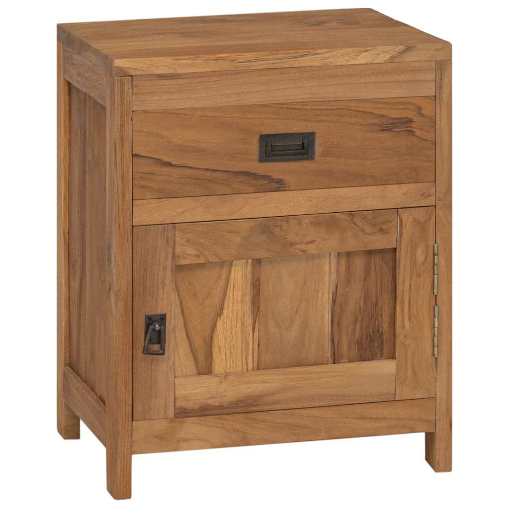 Bedside Cabinet Solid Teak 40x30x50 cm