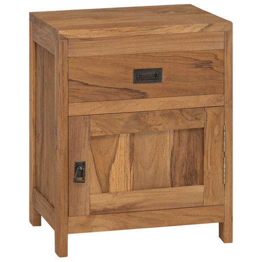 244484 vidaXL Bedside Cabinet Solid Teak 40x30x50 cm
